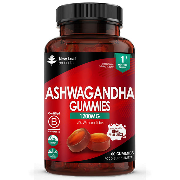 ASHWAGANDHA 60 GUMMIES 1200MG 5% WITHANOLIDES