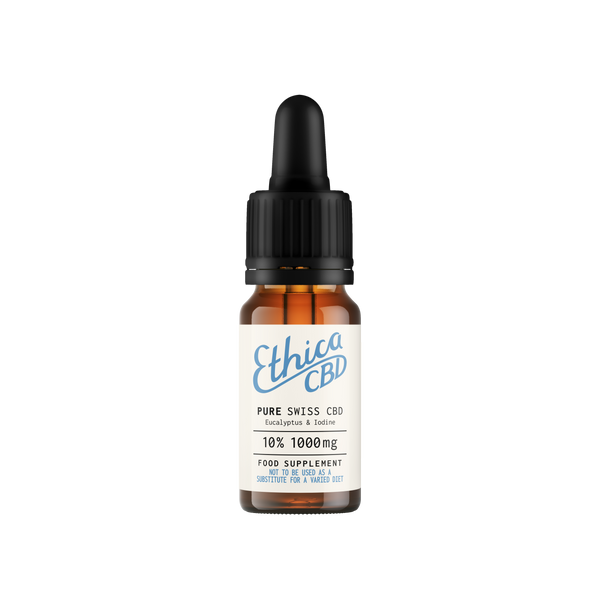Calm Pure Swiss CBD Eucalyptus & Iodine oil 10 ml