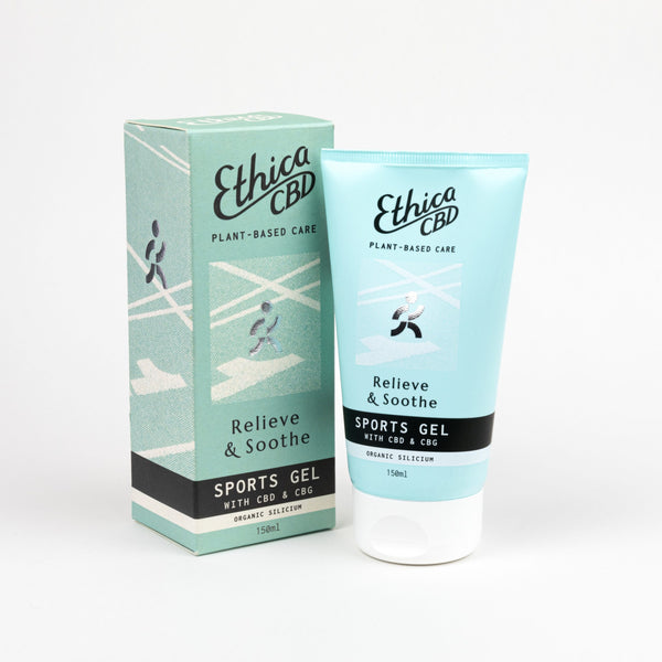 Relieve & Soothe Sports Gel With CBD & CBG Organic silicium 150 ml