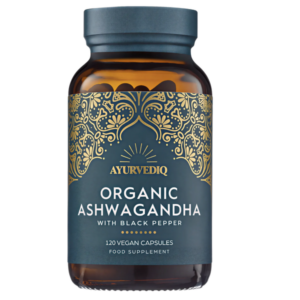 Organic Ashwagandha Black Pepper 120 Caps