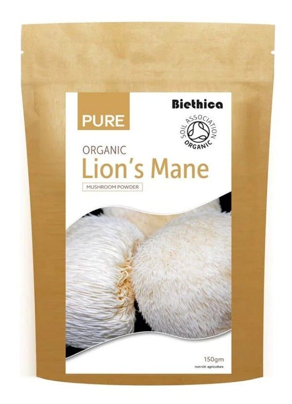 PURE ORGANIC LIONS MANE MUSHROOM POWDER 150 GRAM