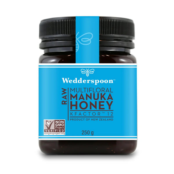 Wedderspoon Raw Manuka Honey KFactor 12 - 250g Jar